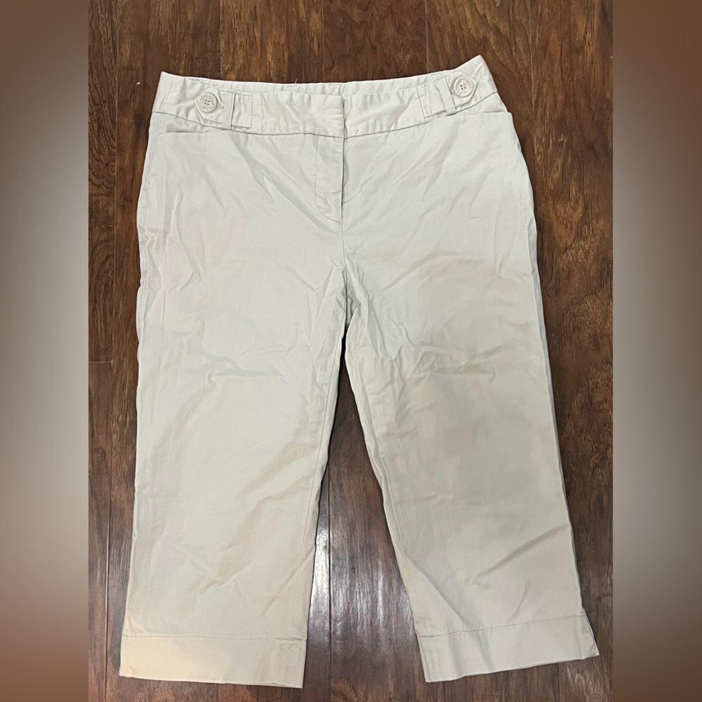 Dalia Collection Tan Chinos Versatile Cotton Blend
